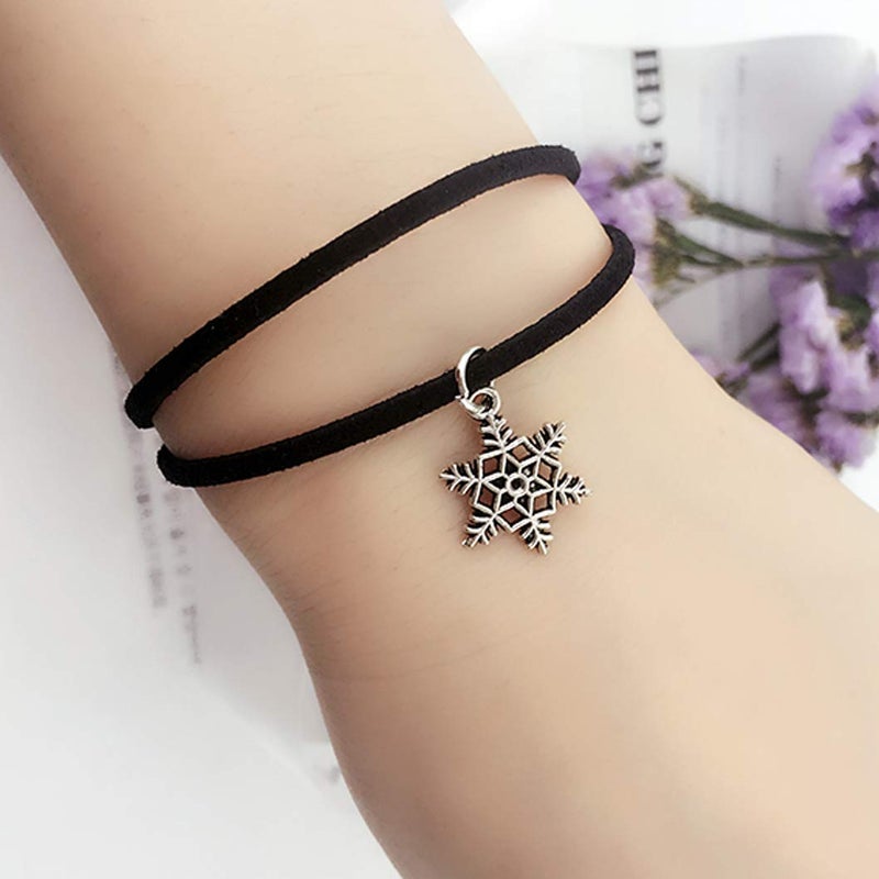 Wobe 100 Yards Suede Cord, Leather Cord 2.6mm x 1.5mm Suede Lace Faux Leather Cord with Roll Spool Beading Craft Thread for Bracelet Necklace Beading DIY Handmade Crafts Thread (Black) - Image 4